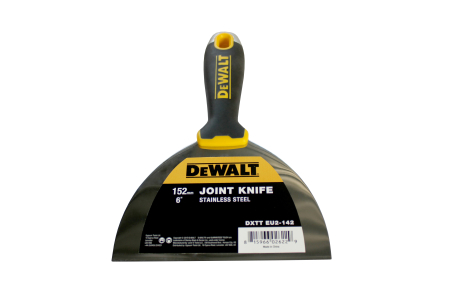 Шпатель с металлическим наканечником DeWalt, нержавеющая сталь, двухкомпонентная ручка, 150 мм